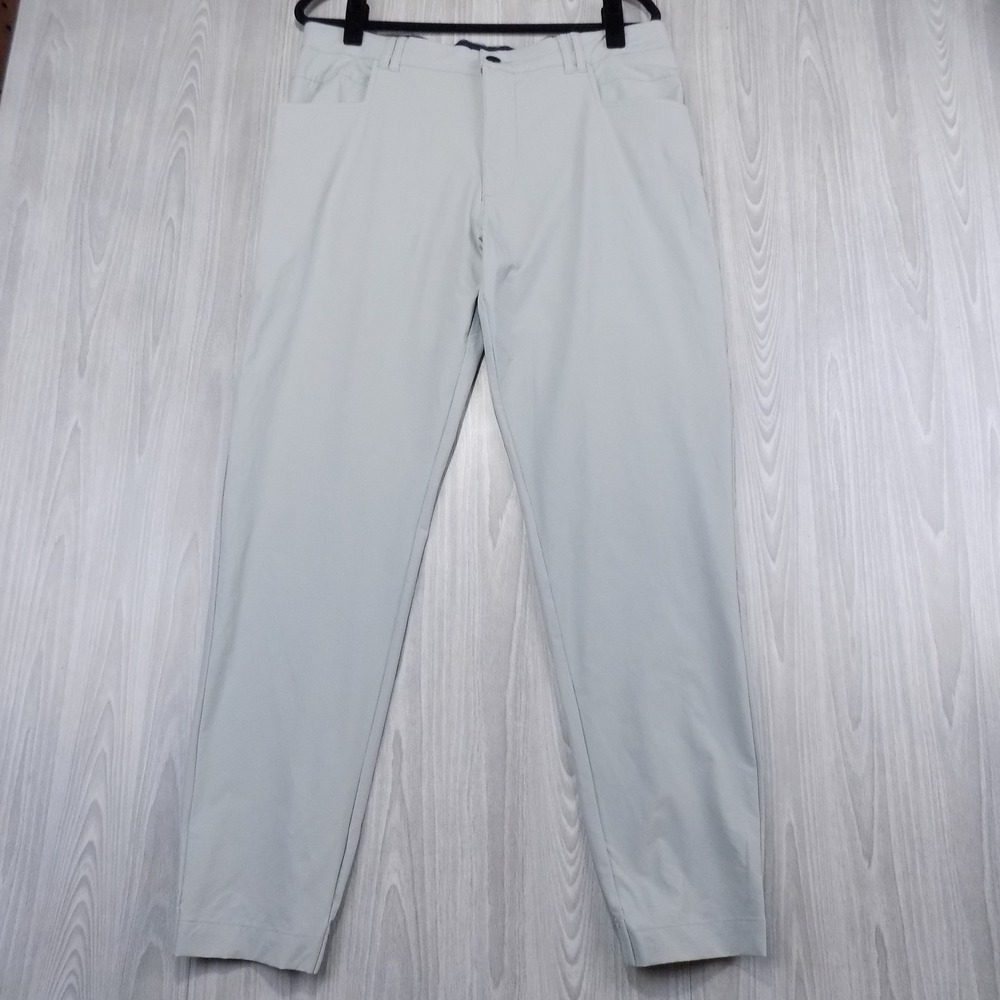 BYLT Ace Jogger Pants Mens 34 Gray Cuffed Elastic Waist EUC